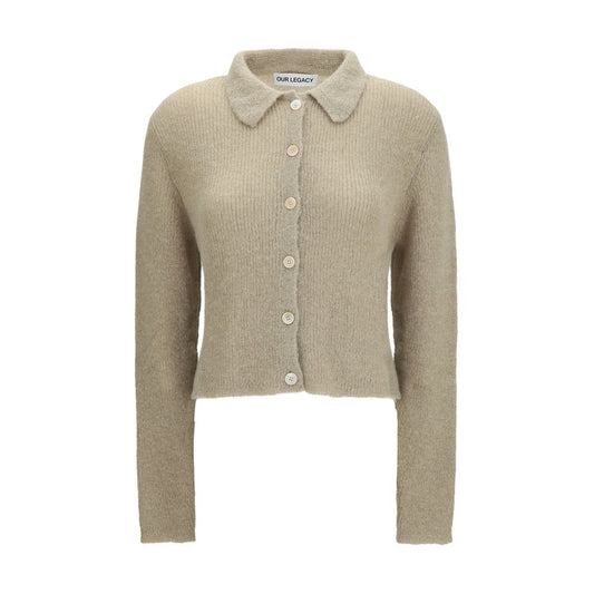 Sweater by Our Legacy for women in polyamide merino & alpaca wool beige features an tactile silhouette, showcasing a sophisticated and tactile for a refined finish.