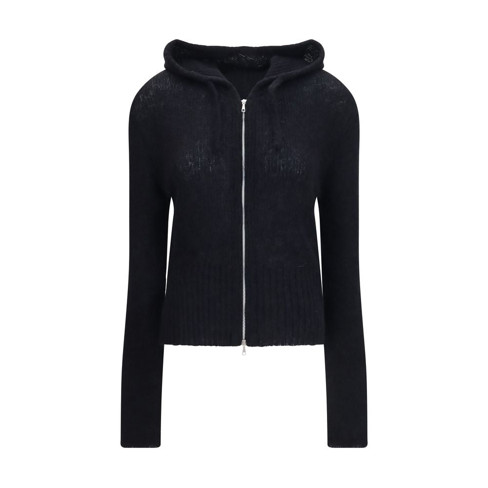 Sweatshirt Hoodie by Our Legacy for women in polyamide merino & alpaca wool black features an luminous silhouette, showcasing a sophisticated hooded neckline and for a truly luminous look.