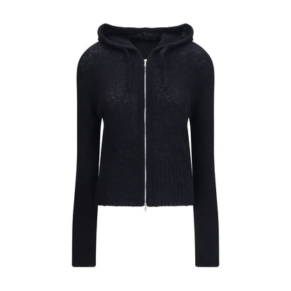 Sweatshirt Hoodie by Our Legacy for women in polyamide merino & alpaca wool black features an luminous silhouette, showcasing a sophisticated hooded neckline and for a truly luminous look.