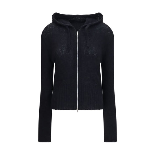 Sweatshirt Hoodie by Our Legacy for women in polyamide merino & alpaca wool black features an luminous silhouette, showcasing a sophisticated hooded neckline and for a truly luminous look.