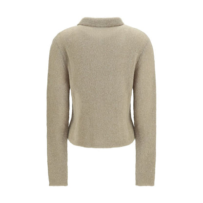 Sweater by Our Legacy for women in polyamide merino & alpaca wool beige showcases a discreet silhouette, finished with a discreet and for a discreet look.