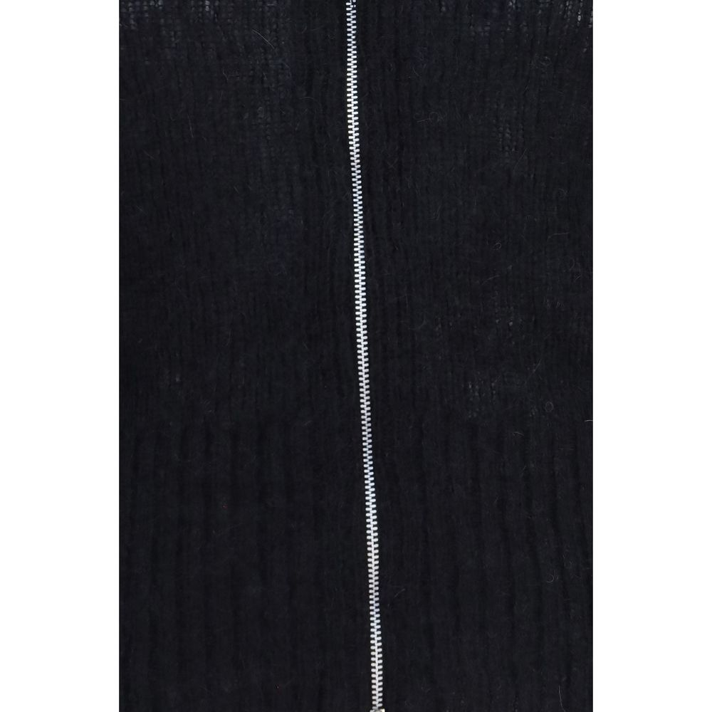 Sweatshirt Hoodie by Our Legacy for women in polyamide merino & alpaca wool black features a slouchy chic silhouette, detailed with a slouchy chic and a signature for an elevated aesthetic.