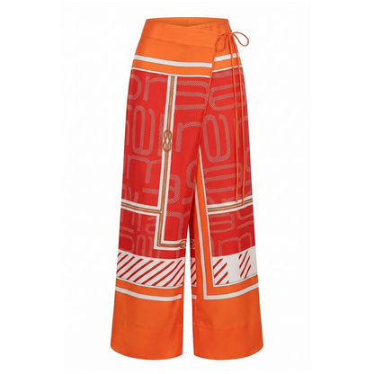 Malo Orange Silk Women's Pant