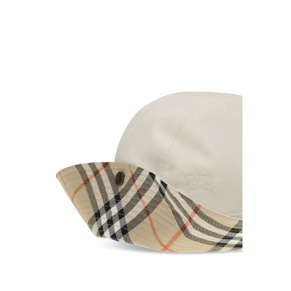 Bucket Hat by Burberry for women in cotton white & signature features an enviable silhouette, showcasing the enviable craftsmanship of this Cotton Bucket Hat.