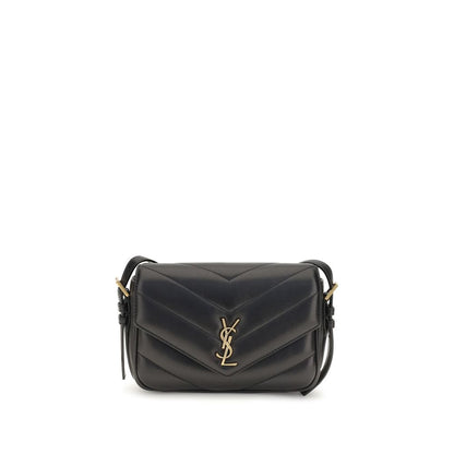 Quilted 2-in-1 Shoulder & Crossbody Bag by Saint Laurent for women in lambskin leather black, chevron & signature features a effortless chic silhouette with a secure , ample , and versatile crossbody-strap & shoulder-strap for a effortless chic finish.