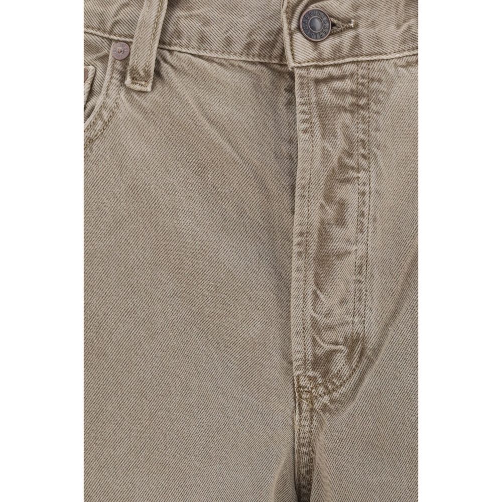 Casual Pants by Agolde for women in cotton & silk brown, natural, floral & print features an refined tailoring silhouette, showcasing a premium relaxed-fit, regular-fit & wide with a and long cut for a refined tailoring look.