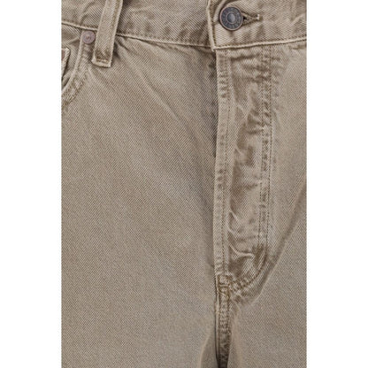 Casual Pants by Agolde for women in cotton & silk brown, natural, floral & print features an refined tailoring silhouette, showcasing a premium relaxed-fit, regular-fit & wide with a and long cut for a refined tailoring look.