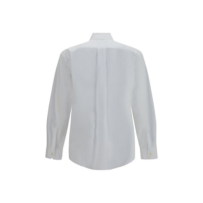 Dress Shirt by Our Legacy for men in lyocell & cotton pearl & white showcases a sharp silhouette, elegantly detailed with a sharp and sharp .