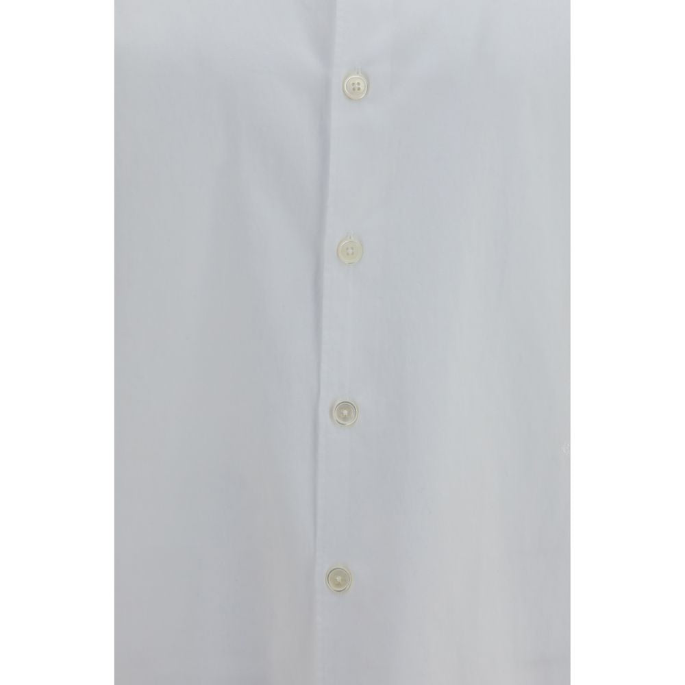Dress Shirt by Our Legacy for men in lyocell & cotton pearl & white features an architectural silhouette with a refined and elegant for a architectural look.