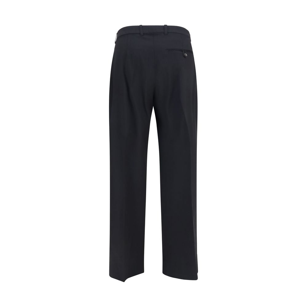 Trousers by Our Legacy for women in merino wool black, horn & natural features an sartorial silhouette, showcasing a precise flared, regular-fit & slim and long with a sartorial for a refined look.