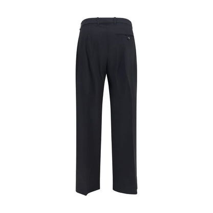 Trousers by Our Legacy for women in merino wool black, horn & natural features an sartorial silhouette, showcasing a precise flared, regular-fit & slim and long with a sartorial for a refined look.
