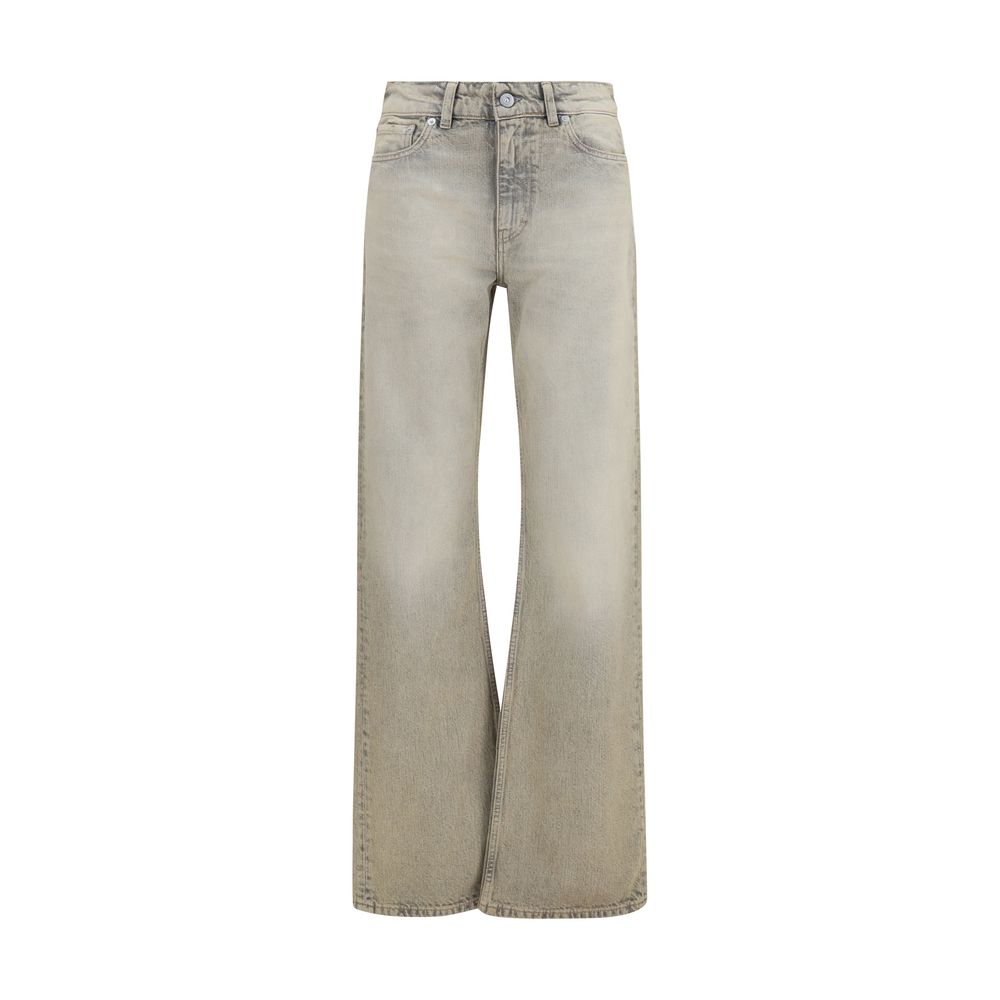 Jeans by Our Legacy for women in denim cotton gray features an sartorial straight-leg, flared & regular-fit and long with a cut for a sartorial finish.