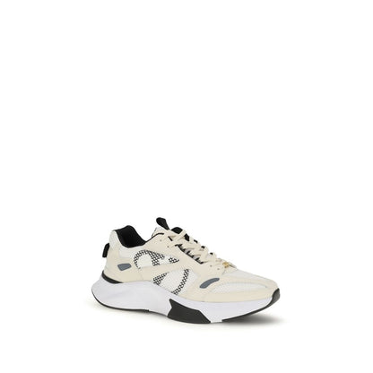 Sneakers by Valentino Garavani for men in suede leather gold, white, signature-print & print features an timeless silhouette from the V Logo Men's Low Top Suede Leather Sneakers collection, showcasing a signature low-top style with an timeless finish.