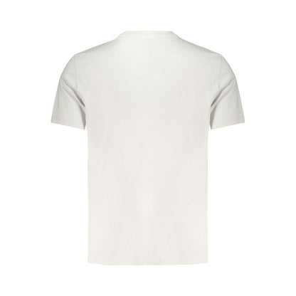 T-Shirt by Calvin Klein for men in cotton gray features an on trend silhouette, perfectly showcasing a on trend and crew neckline for an elevated aesthetic.