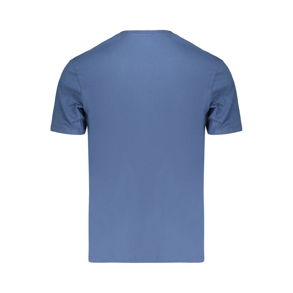 Calvin Klein Men's Crew Neck Denim Cotton T-Shirt - Blue Print