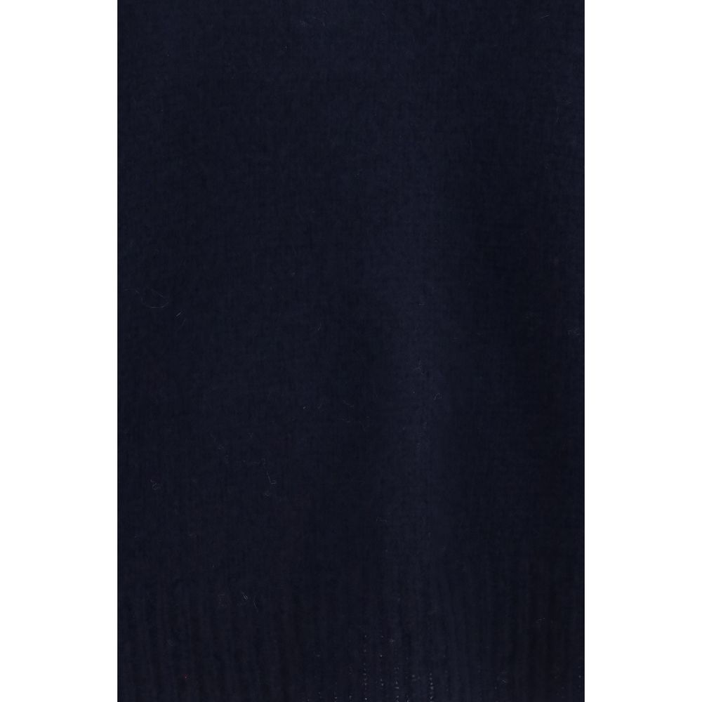 Sweater by Lisa Yang for women in cashmere silk & capra leather blue features an polished silhouette, showcasing refined and a sophisticated for a truly polished finish.