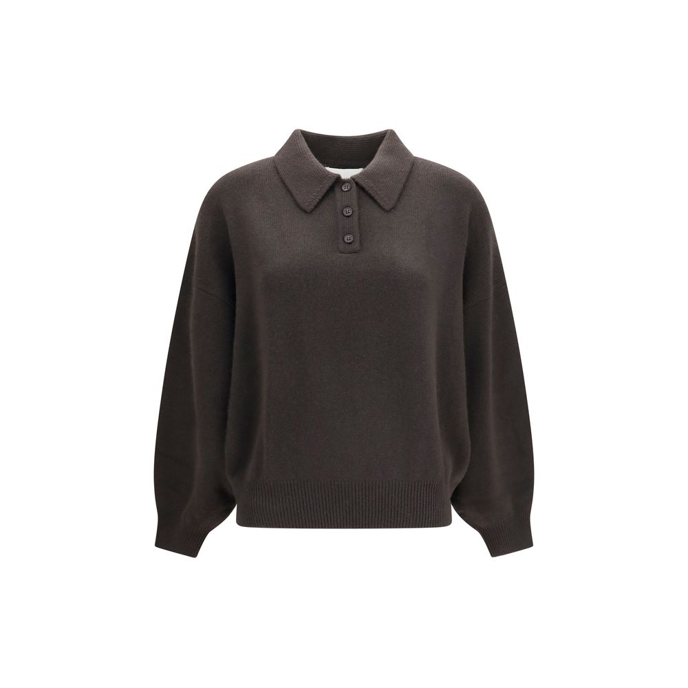 This Sweater by Lisa Yang for women in cashmere & capra leather brown & natural presents a understated silhouette, featuring a sophisticated and for a understated finish.