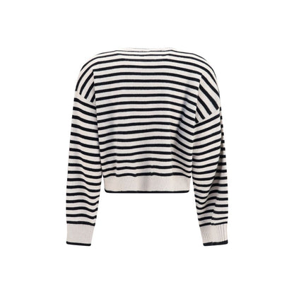 Cardigan by Lisa Yang for women in cashmere & capra leather multicolor, patterned & striped features an crisp silhouette, showcasing a sophisticated and detail for a truly crisp finish.