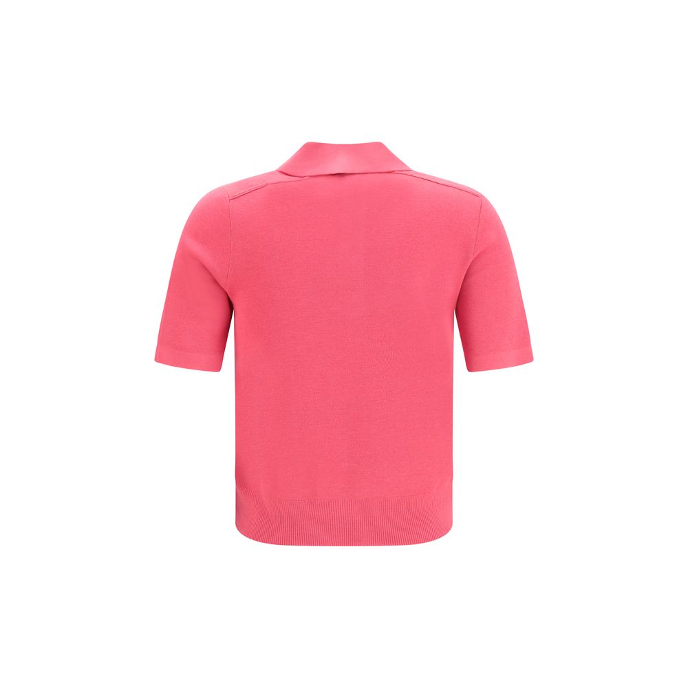 Polo Shirt by Burberry for women in merino wool multicolor presents a sleek silhouette, featuring a refined and for a sleek finish.
