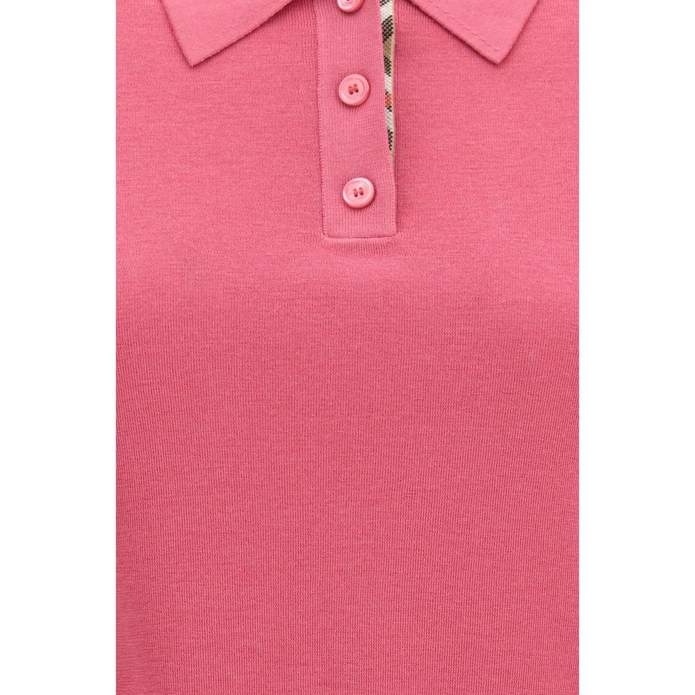 This Polo Shirt by Burberry for women in merino wool multicolor presents a flawless silhouette, showcasing flawless detailing and a refined for a truly flawless aesthetic.