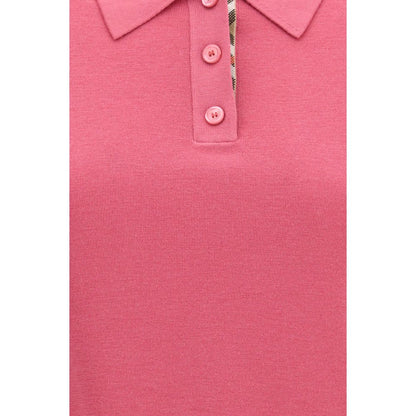 This Polo Shirt by Burberry for women in merino wool multicolor presents a flawless silhouette, showcasing flawless detailing and a refined for a truly flawless aesthetic.