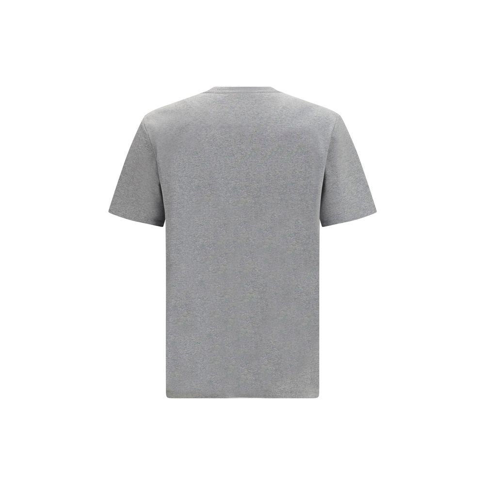 T-Shirt by Balmain for men in cotton gray showcases a chic silhouette, artfully detailed with a chic round neckline and for a chic finish.