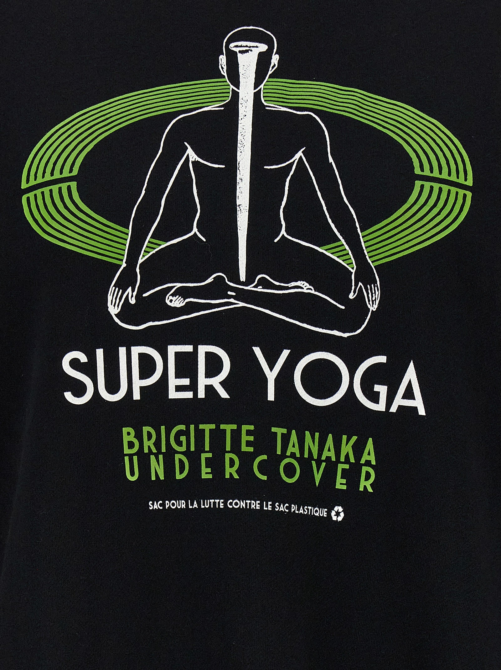 Activewear Sweatshirt by Undercover for women in cotton black & print showcases a athletic silhouette with sleeves, a athletic , and high-performance breathable-design for a athletic aesthetic.