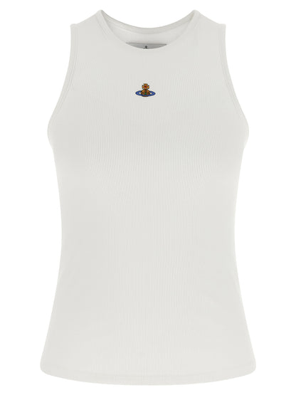 Vivienne Westwood White Cotton Sleeveles T-Shirt