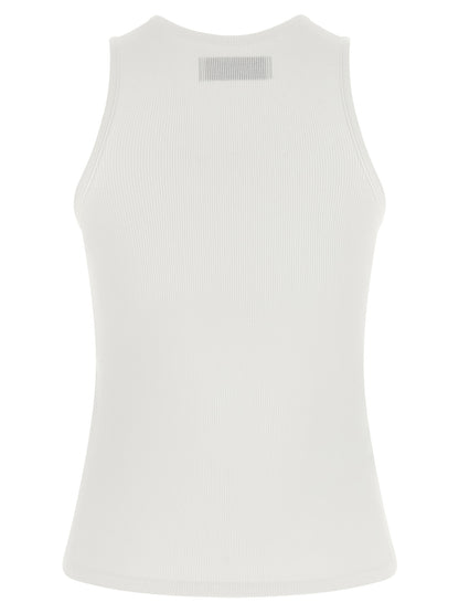 Vivienne Westwood White Cotton Sleeveles T-Shirt