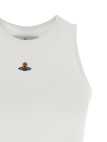 Vivienne Westwood White Cotton Sleeveles T-Shirt
