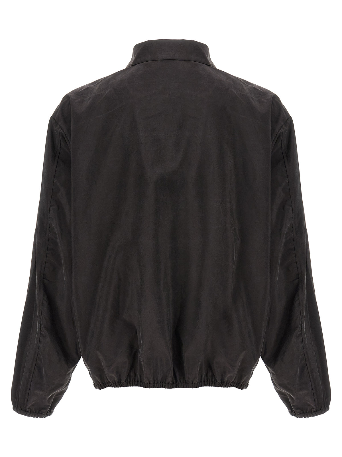 SSSTEIN Men's Silk & Nylon Windbreaker Jacket - Brown