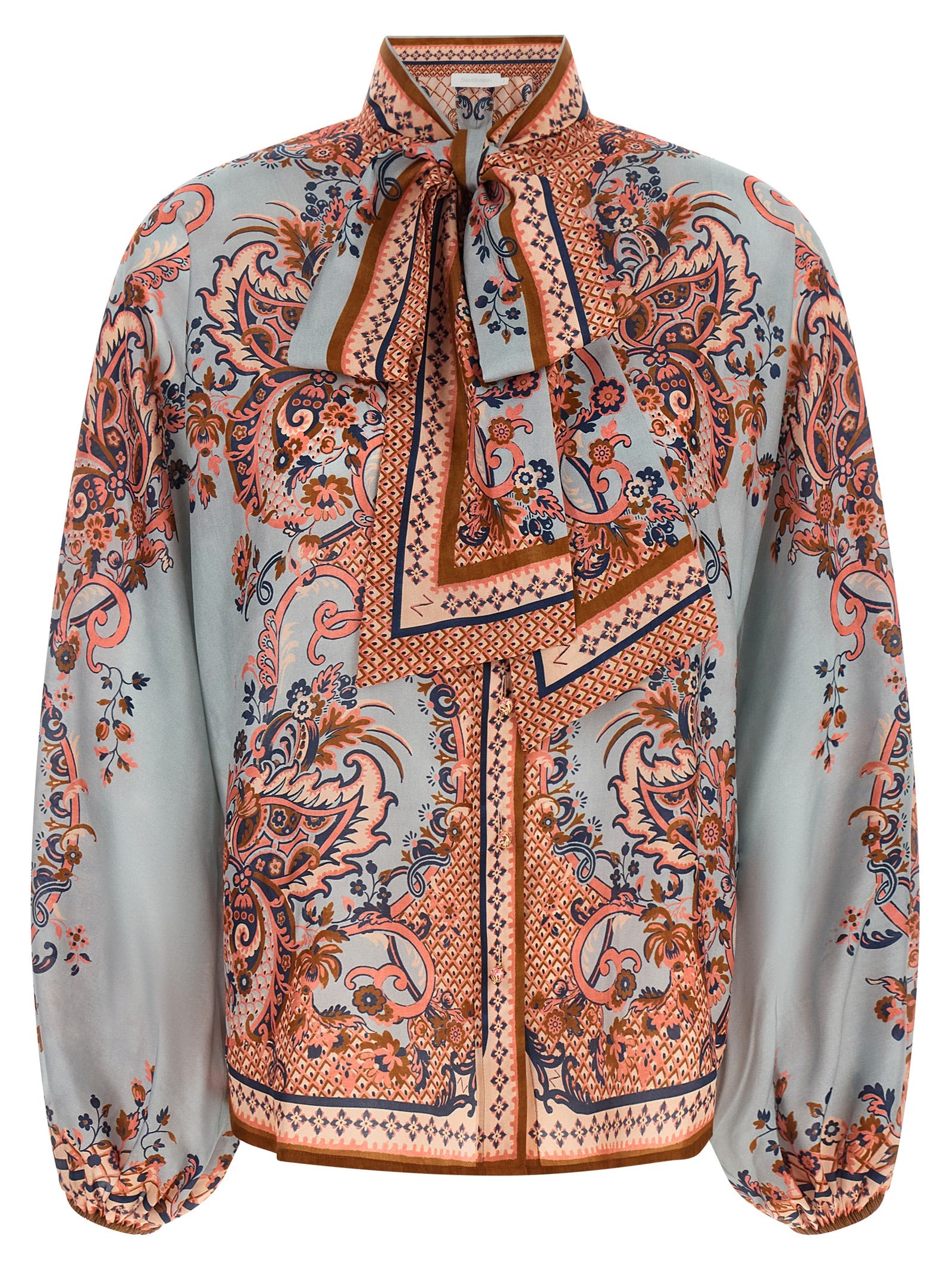 Blouse by Zimmermann for women in silk multicolor, paisley, floral & print showcases a sublime silhouette, artfully detailed with a sublime and for a sophisticated, sublime finish.