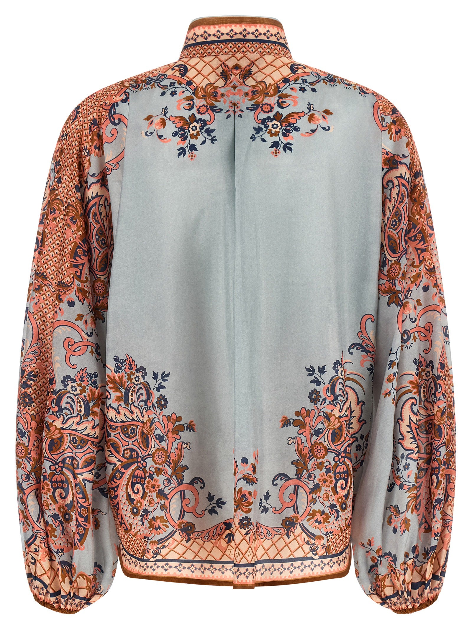Blouse by Zimmermann for women in silk multicolor, paisley, floral & print, featuring a nuanced and nuanced for a sophisticated finish.