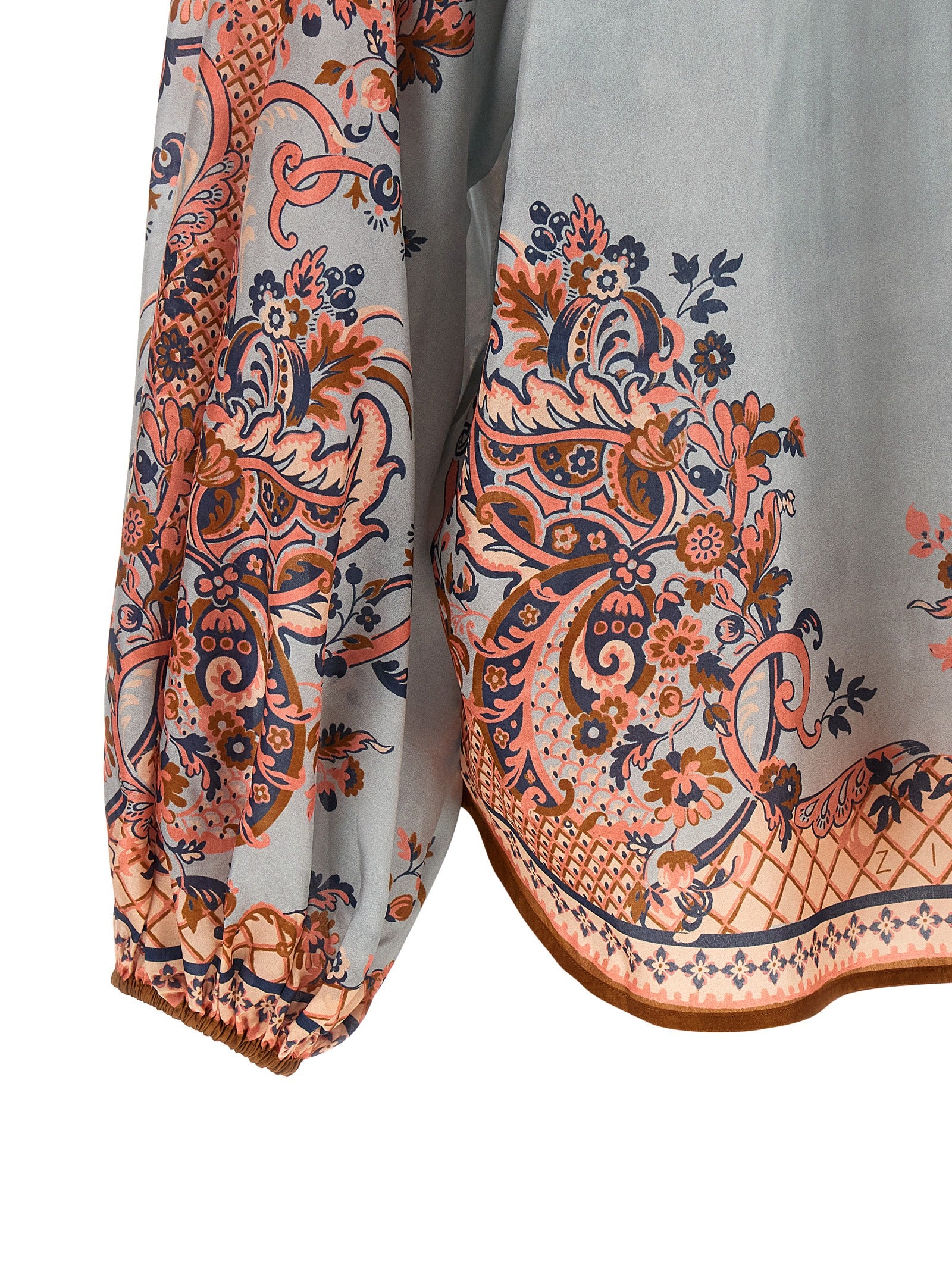 Blouse by Zimmermann for women in silk multicolor, paisley, floral & print presents a discerning silhouette, showcasing a sophisticated and for a truly discerning finish.