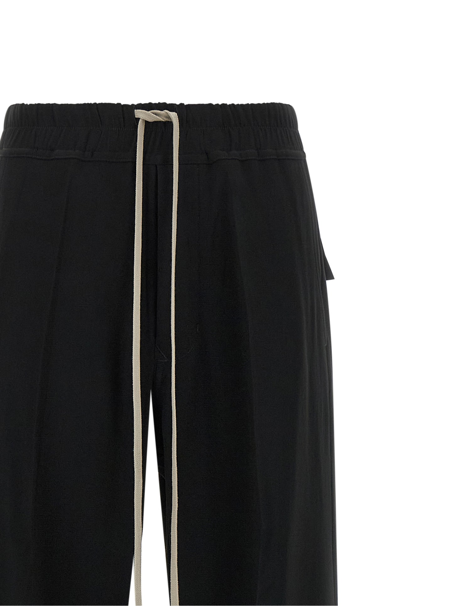 Casual Pants by Rick Owens for women in acetate & viscose black features an refined tailoring silhouette, showcasing a premium wide with a and long cut for a refined tailoring look.