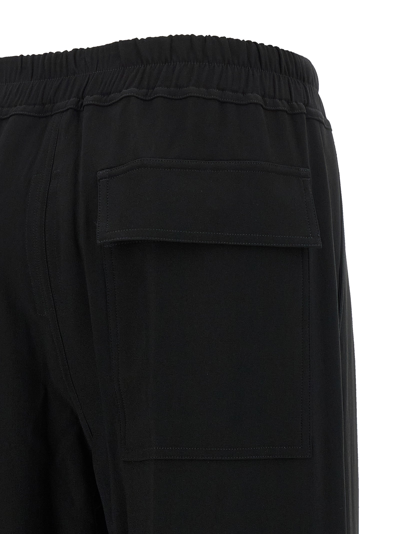 Casual Pants by Rick Owens for women in acetate & viscose black presents a refined pantology silhouette, artfully defined by a refined pantology wide, long, and a sophisticated .