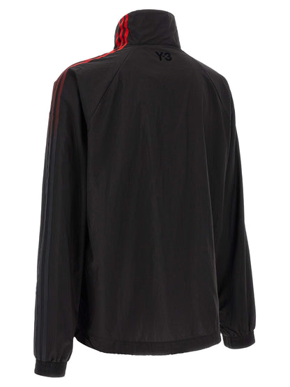 Sweatshirt by Y-3 for men in polyamide gradient, black, red, signature & striped features a unrivaled silhouette with a refined high-neck neckline and unrivaled detailing for a sophisticated look.