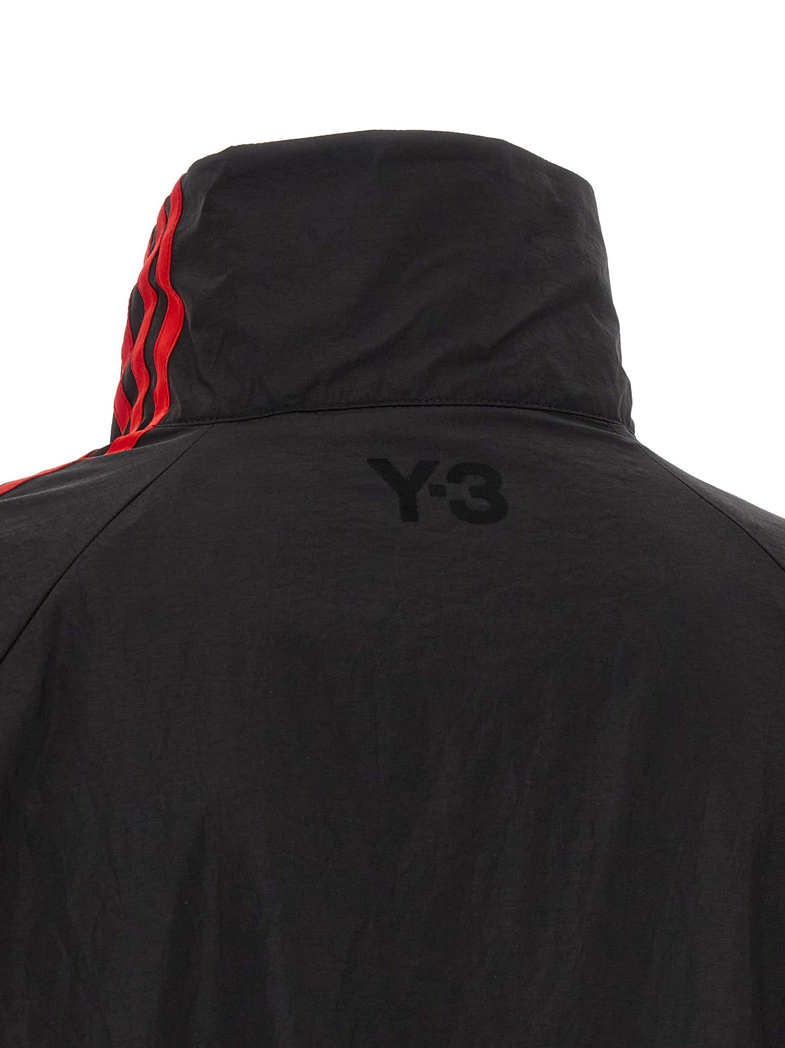 Sweatshirt by Y-3 for men in polyamide gradient, black, red, signature & striped features an exquisite silhouette, showcasing and details for a exquisite look.