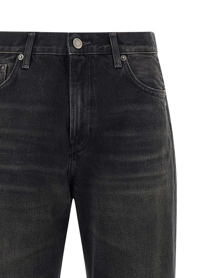 Jeans by Haikure for women in denim cotton black features an refined tailoring silhouette, showcasing a premium flared with a and long cut for a refined tailoring look.