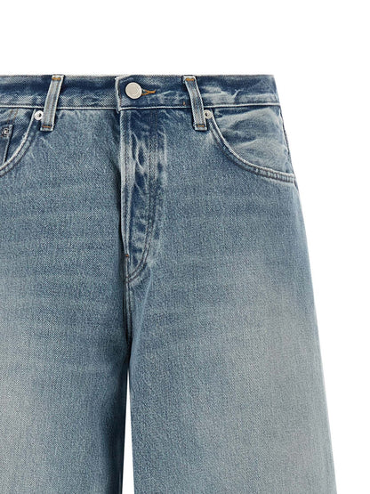 Jeans by Haikure for women in denim cotton canvas light-blue features an sophisticated and relaxed-fit & wide with a precise long, creating a sophisticated and sophisticated silhouette.