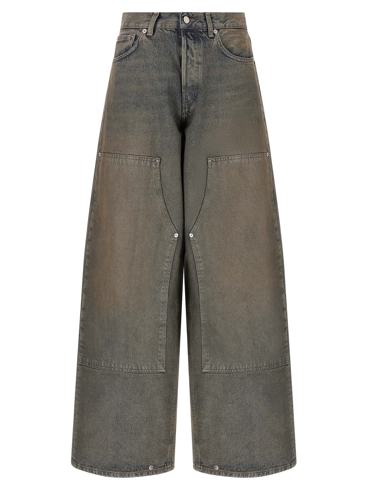Jeans by Haikure for women in denim cotton blue features an sophisticated and relaxed-fit & wide with a precise long, creating a sophisticated and sophisticated silhouette.