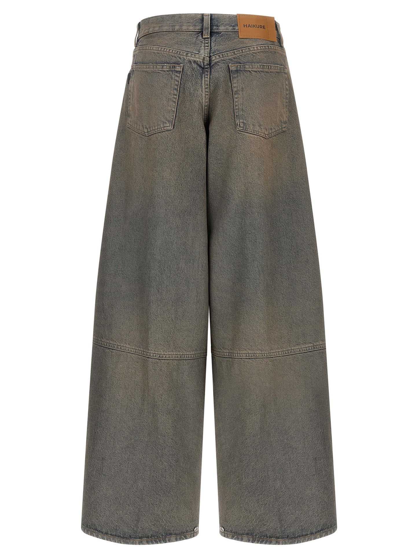 Jeans by Haikure for women in denim cotton blue features a refined silhouette with a refined relaxed-fit & wide, defined by a and a refined long for a refined finish.