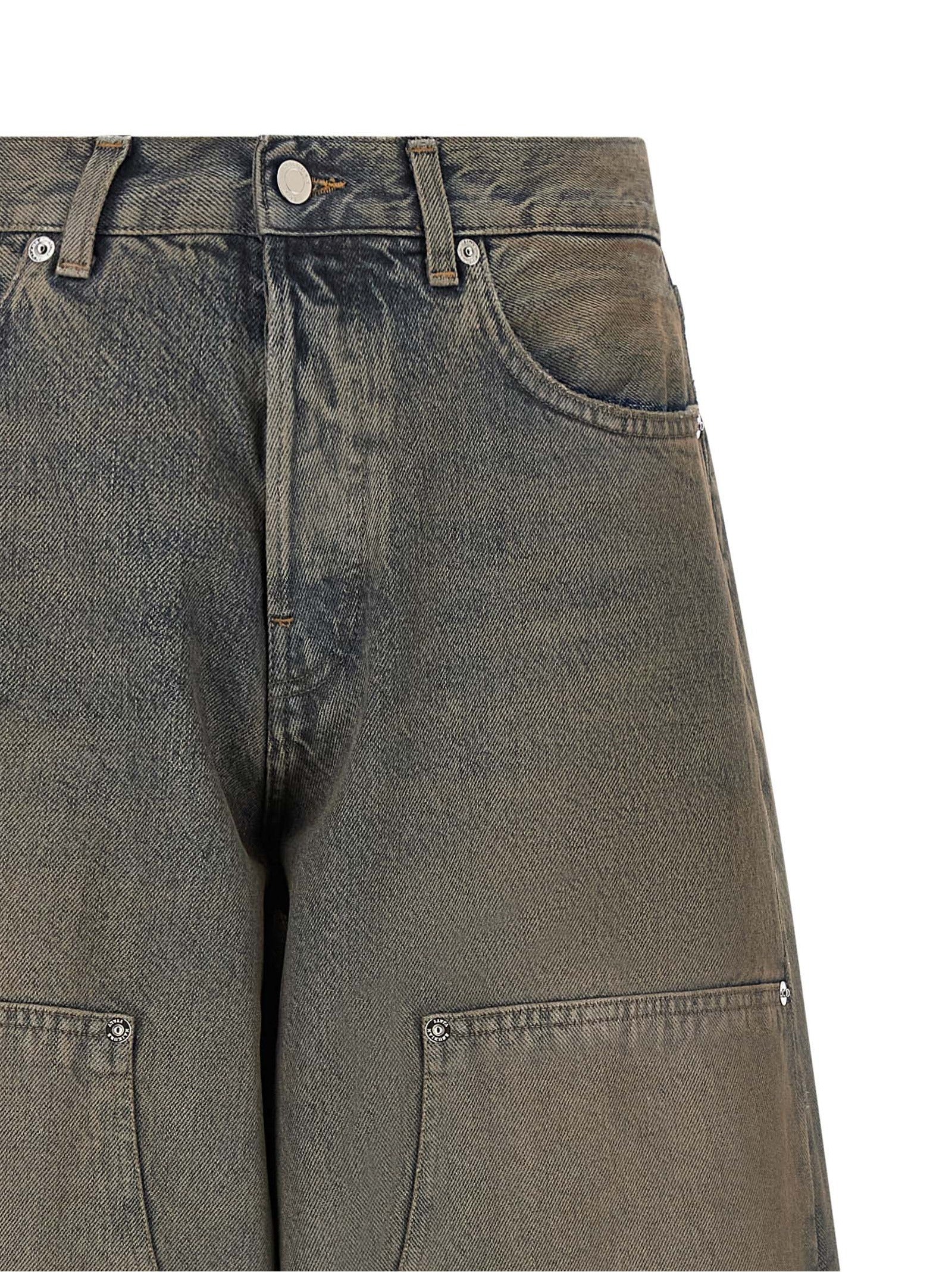 Jeans by Haikure for women in denim cotton blue features an refined tailoring silhouette, showcasing a premium relaxed-fit & wide with a and long cut for a refined tailoring look.