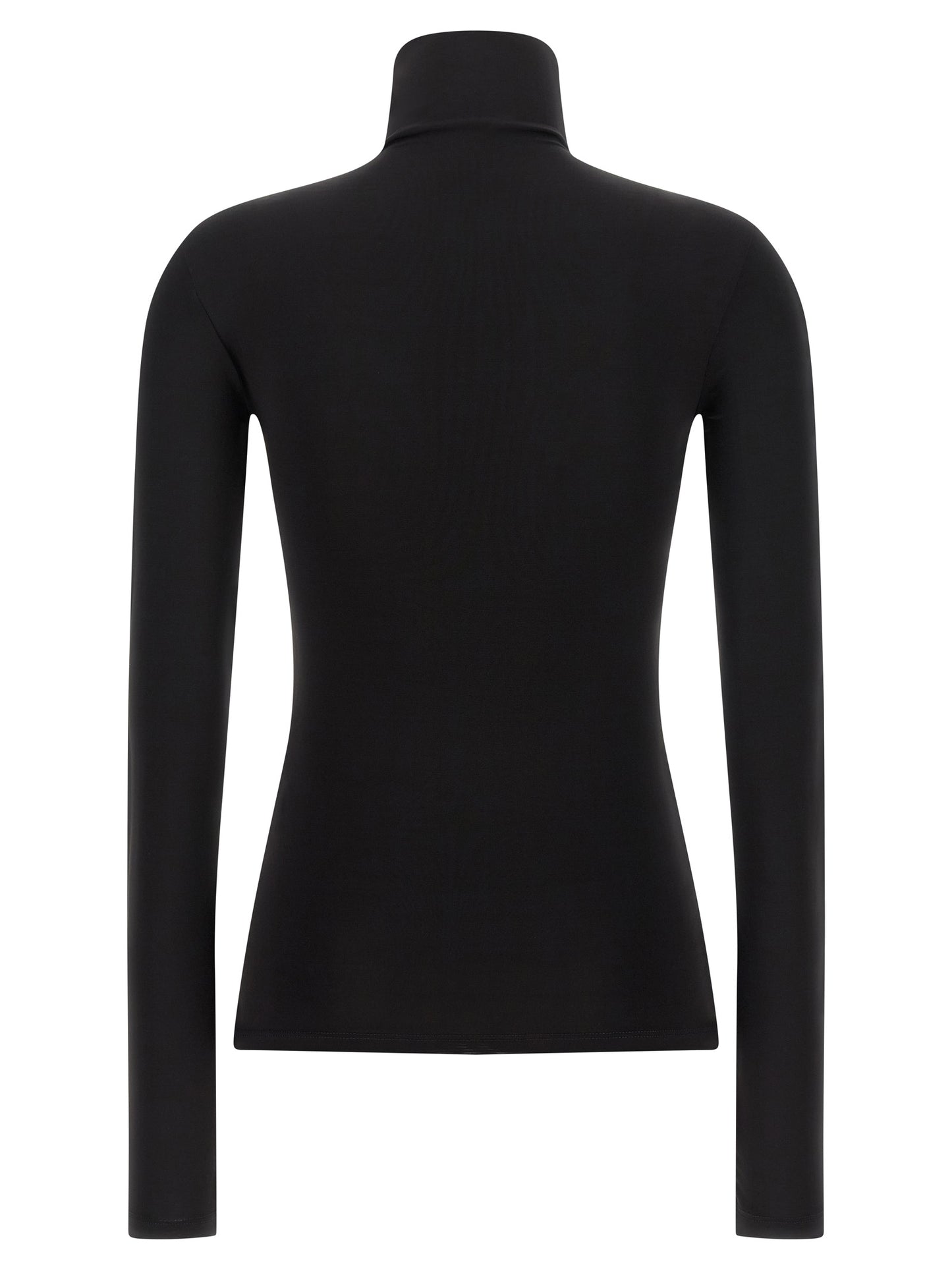 Cardigan by Off-White for women in stretch fabric & acetate black & white showcases a luxurious silhouette, meticulously detailed with a sophisticated high-neck neckline and for a refined finish.