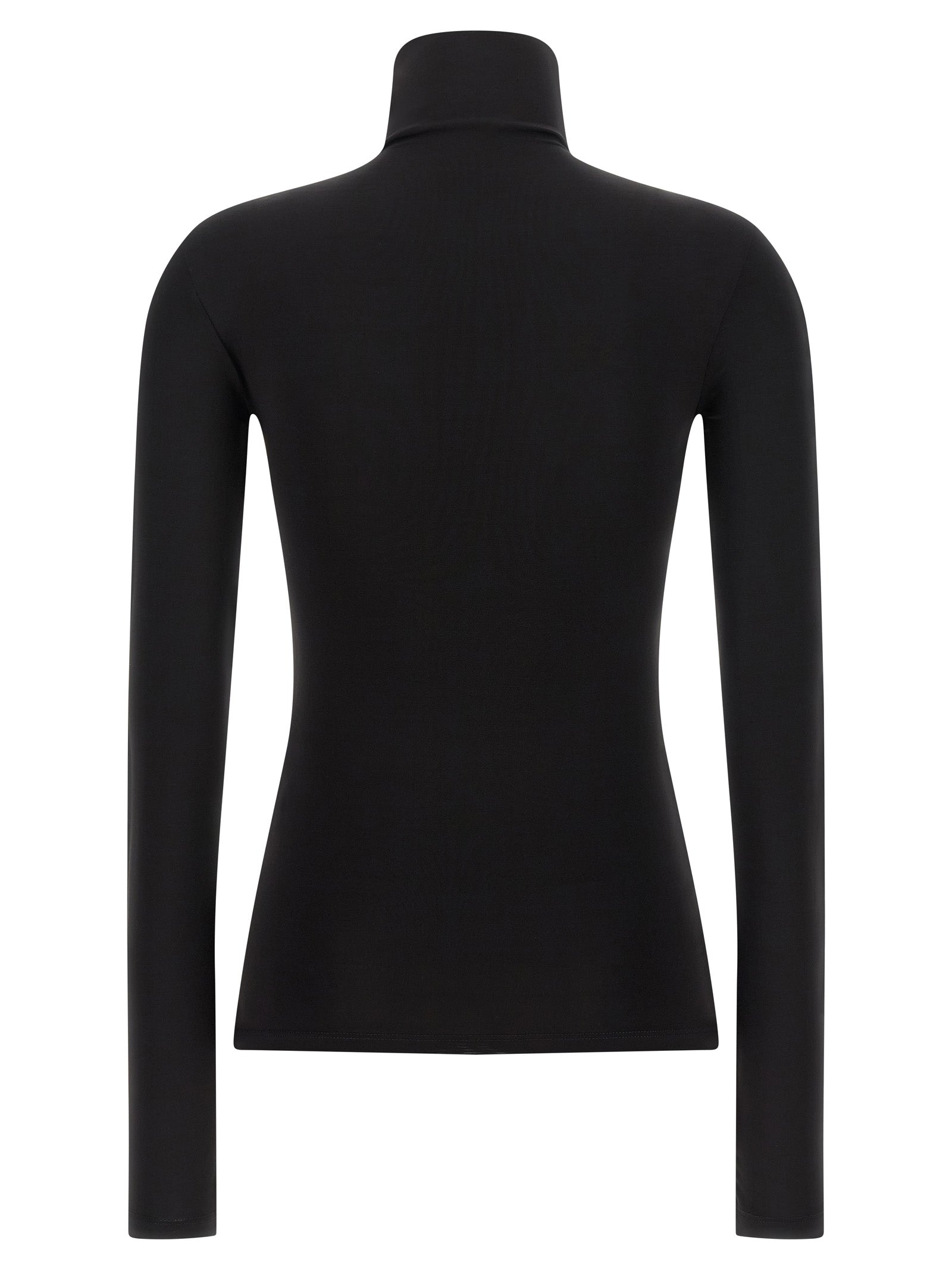 Cardigan by Off-White for women in stretch fabric & acetate black & white showcases a luxurious silhouette, meticulously detailed with a sophisticated high-neck neckline and for a refined finish.