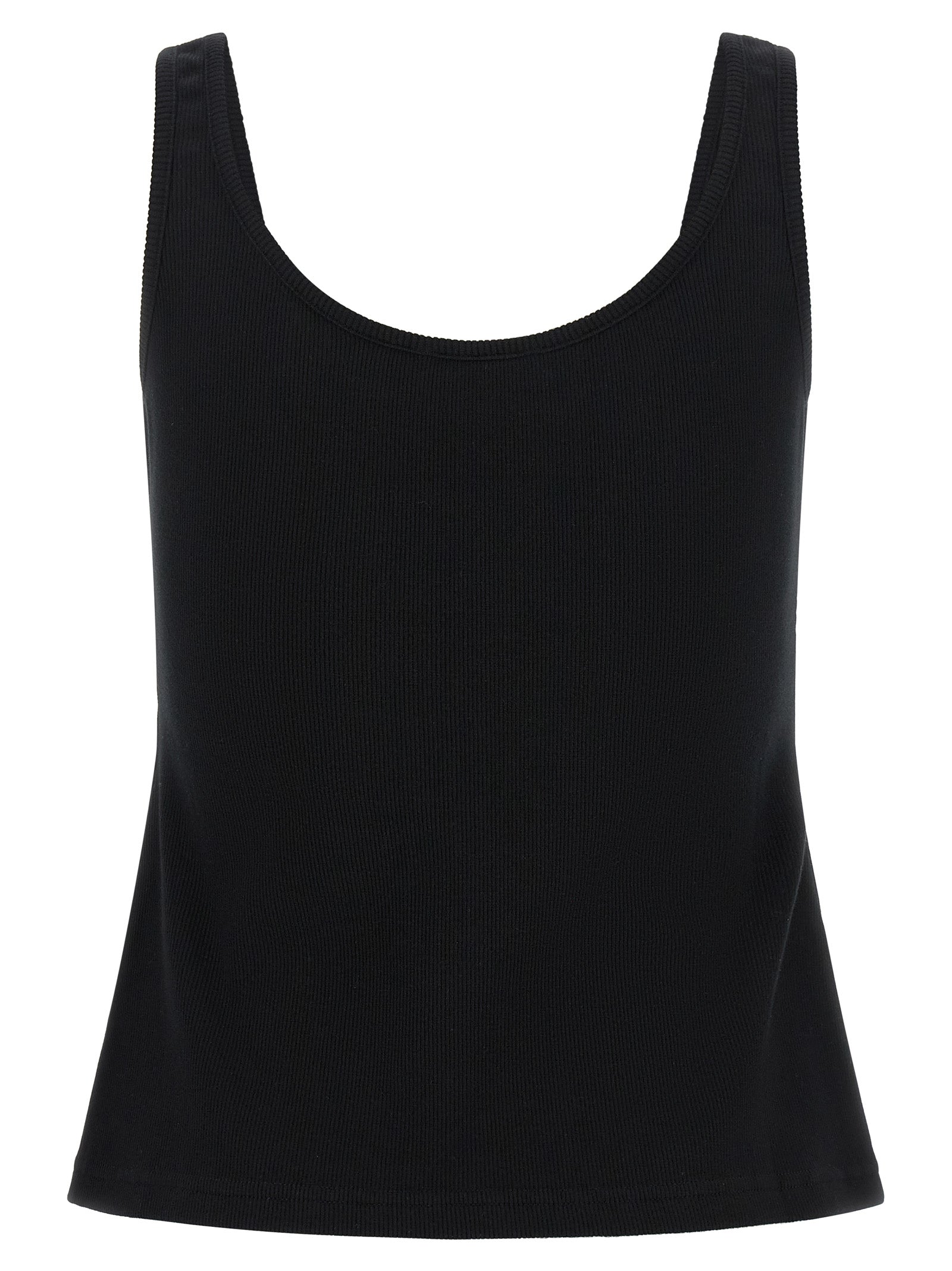 Tank Top by Off-White for women in stretch cotton black & white showcases a streamlined Women's Stretch Cotton Tank Top design with a streamlined and .