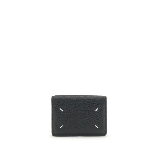 Cardholder Wallet by Maison Margiela for women in bos taurus calf leather black features a sleek silhouette, showcasing the sleek Bos Taurus Calf Leather Cardholder Wallet design with sophisticated card-organization compact-design for a premium look.
