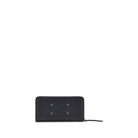 Cardholder Wallet by Maison Margiela for women in bos taurus calf leather black, white & signature features a sleek silhouette, showcasing the sleek Four Stitches Bos Taurus Calf Leather Cardholder Wallet design with sophisticated card-organization coin-purse for a premium look.