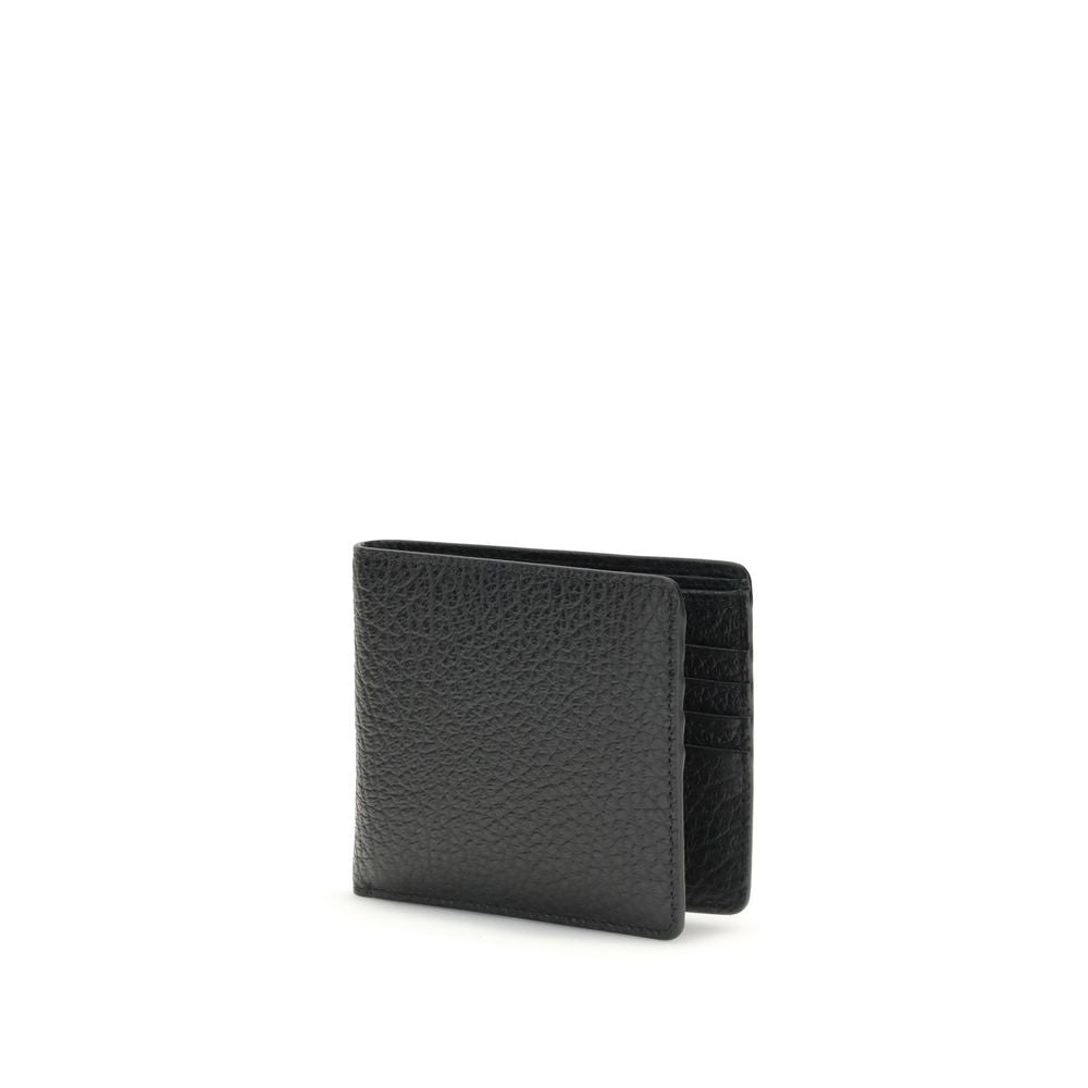 Cardholder Wallet by Maison Margiela for women in bos taurus calf grained leather black & monogram presents a refined silhouette, artfully capturing the essence of the Bos Taurus Calf Grained Leather Cardholder Wallet design with sophisticated card-organization compact-design billfold for a refined look.