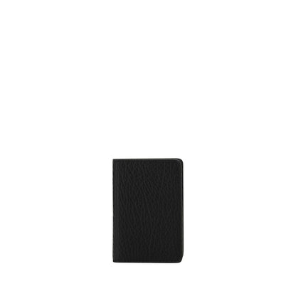Cardholder Wallet by Maison Margiela for men in bos taurus calf leather black & signature showcases a enchanting silhouette, artfully detailed with the signature style of the Bos Taurus Calf Leather Cardholder Wallet and functional card-organization bifold.